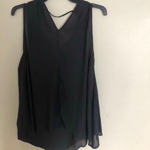 Dex black tank top